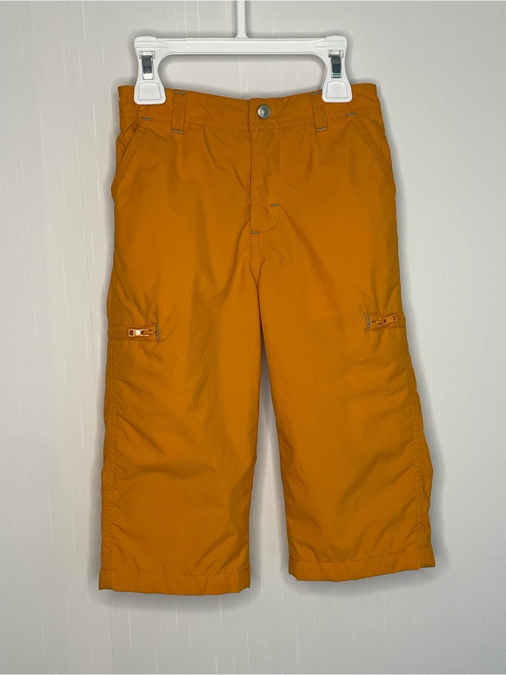 Gymboree Toddler Orange Nylon Lined Cargo Pants 18-24M Flawless